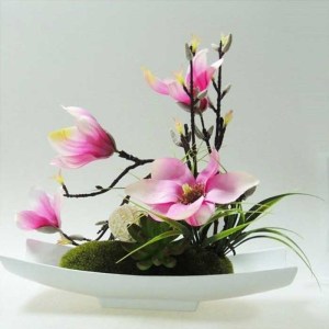 Dekoračná ikebana magnólia 8