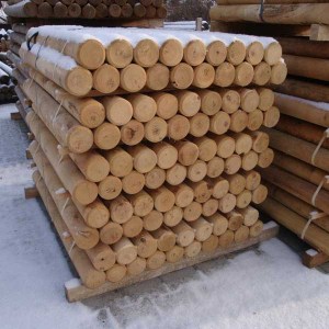 drevený oporný kôl, drevený kôl, oporný kôl, oporný kôl z dreva, drevený kôl priemer 10cm