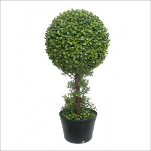 umelý buxus na kmienku, umelý buxus na kmienku, umely buxus gula 50cm, tvarovany umely buxus, umely buxus gula, buxus na kmienku, krušpán, umelý krušpán, umelý buxus na kmienku s guľou 50cm